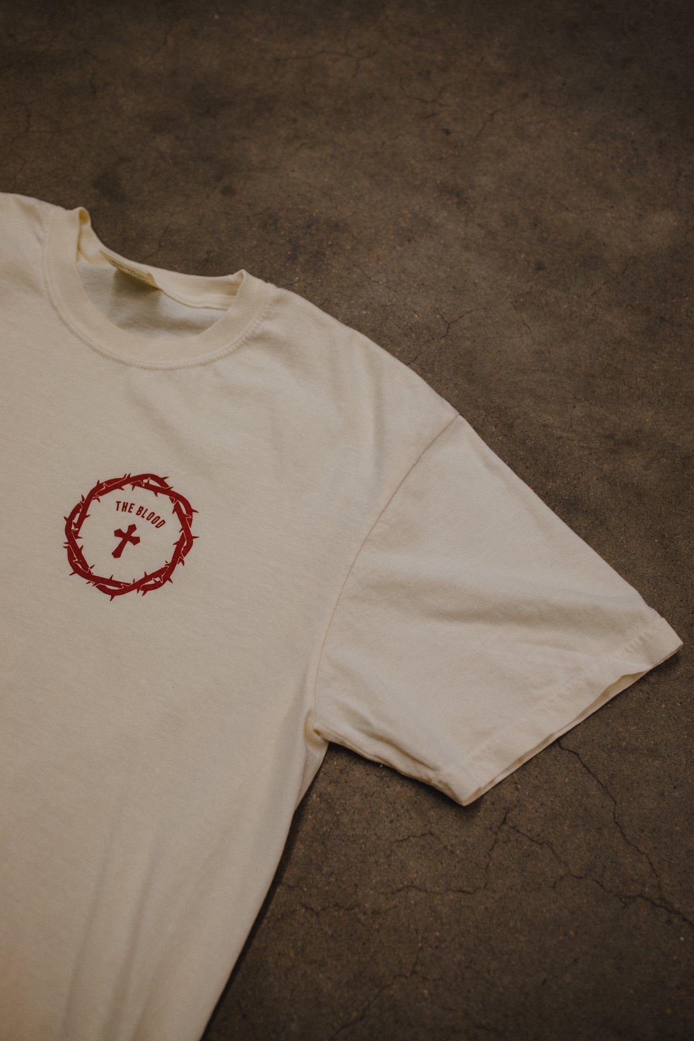 'The Blood' Cream Short Sleeve